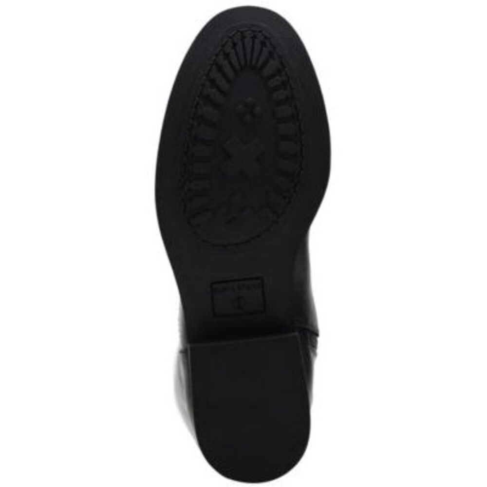 SUN STONE Womens Black Gore Allicce Round Toe Block Heel Boots Shoes 7.5 M - Picture 4 of 4